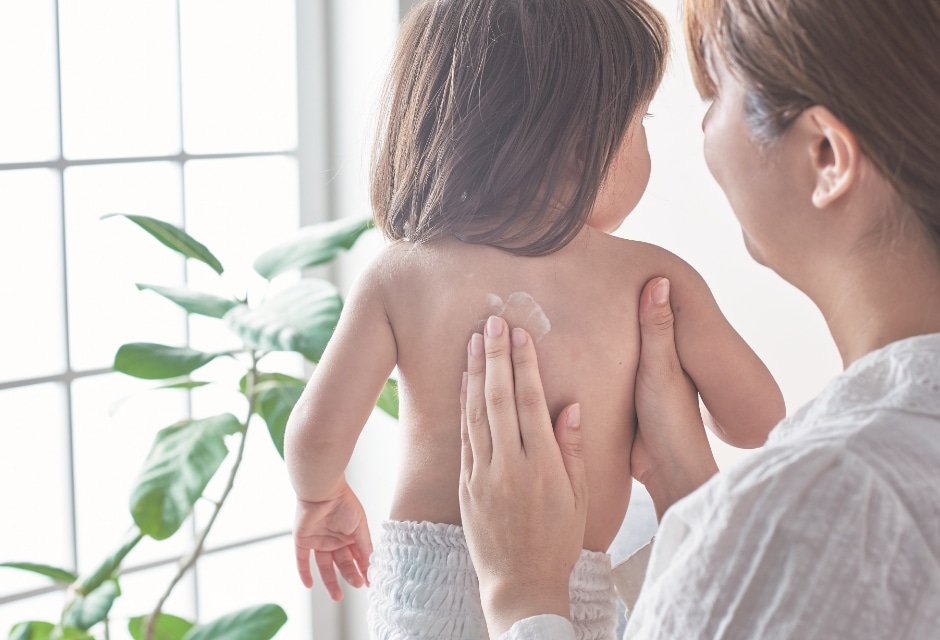 親子で一緒にお手入れ