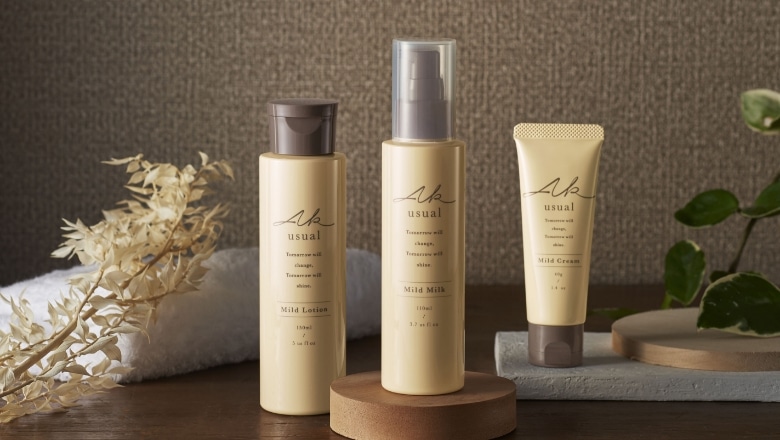 天然セラミド＊配合、乾燥性敏感肌向けスキンケア「AK usual」のご紹介